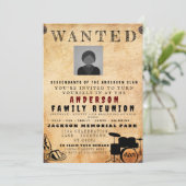 Invitation Poster Recherché Famille Réunion Barbecue Invitati (Debout devant)