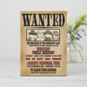 Invitation Poster Recherché Famille Réunion Barbecue Invitati (Debout devant)