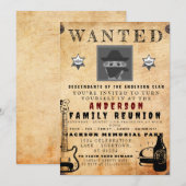 Invitation Poster Recherché Famille Réunion Barbecue Invitati (Devant / Derrière)