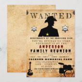 Invitation Poster Recherché Famille Réunion Barbecue Invitati (Devant / Derrière)