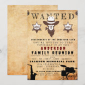 Invitation Poster Recherché Famille Réunion Barbecue Invitati (Devant / Derrière)