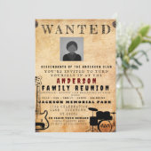 Invitation Poster Recherché Famille Réunion Barbecue Invitati (Debout devant)