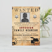 Invitation Poster Recherché Famille Réunion Barbecue Invitati (Debout devant)