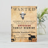 Invitation Poster Recherché Famille Réunion Barbecue Invitati (Debout devant)