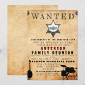 Invitation Poster Recherché Famille Réunion Barbecue Invitati (Devant / Derrière)