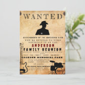 Invitation Poster Recherché Famille Réunion Barbecue Invitati (Debout devant)