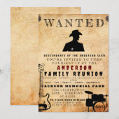 Invitation Poster Recherché Famille Réunion Barbecue Invitati (Devant / Derrière)