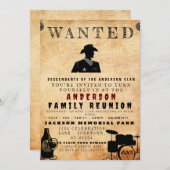 Invitation Poster Recherché Famille Réunion Barbecue Invitati (Devant / Derrière)