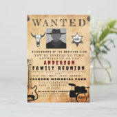 Invitation Poster Recherché Famille Réunion Barbecue Invitati (Debout devant)