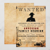 Invitation Poster Recherché Famille Réunion Barbecue Invitati (Devant / Derrière)