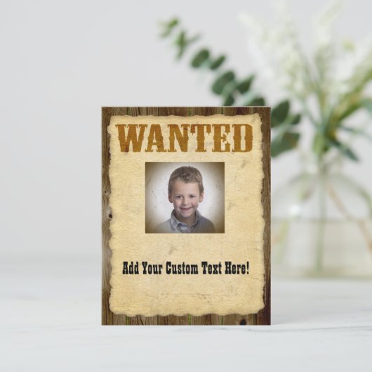 Invitation Poster Recherché photo ancienne (Debout devant)