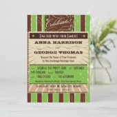 Invitation Poster Rustique : Apple Green Custom Wedding (Debout devant)