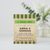 Invitation Poster rustique : Dîner de répétition vert Apple (Debout devant)