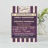 Invitation Poster rustique : Eggplant Dream Mariage personnal (Debout devant)