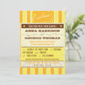 Invitation Poster rustique : Mariage personnalisé du soleil t (Debout devant)