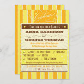 Invitation Poster rustique : Mariage personnalisé du soleil t (Devant / Derrière)