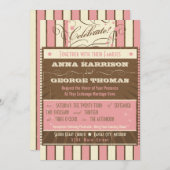 Invitation Poster rustique : Mousse de fraises Mariage person (Devant / Derrière)