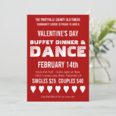 Invitation Poster Style Saint Valentin Dance Party (Debout devant)