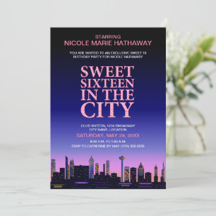 Invitation Poster sweet sixteen