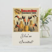 Invitation Poster vintage Circus Sideshow (Debout devant)