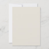 Invitation Poster vintage de crème (Dos)