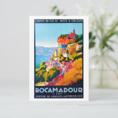 Invitation Poster vintage - Rocamadour (Debout devant)
