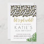 Invitation Posters de animaux, la jungle Safari sauvage (Devant)