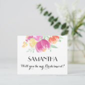 Invitation Posy Garden | Bridesmaid (Debout devant)