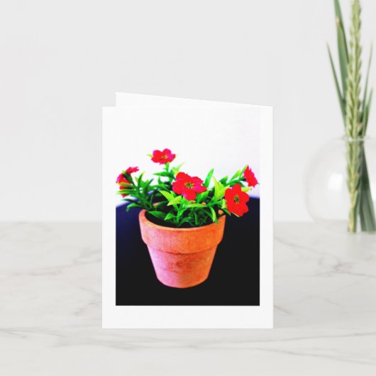 Invitation Pot de fleurs (Dos)