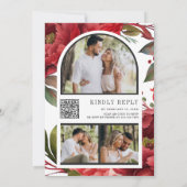 Invitation Pot de fleurs à l'unitée avec code QR Mariage Pivo (Dos)