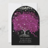 Invitation Pot de fleurs d'orchidée du soir au cœur de feuill (Dos)