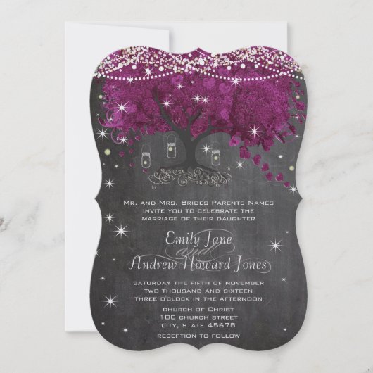 Invitation Pot de fleurs en bocal Mason avec orchidée et tabl (Devant)