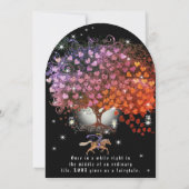 Invitation Pot de fleurs en orchidée au cœur de la soirée de (Dos)