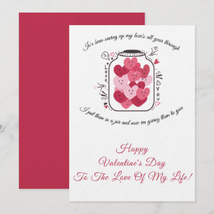 Invitation Pot de l'amour Saint-Valentin