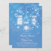 Invitation Pot de maçon avec l'invitation de Fête de la (Devant / Derrière)