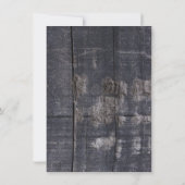 Invitation Pot de maçon en bois de grange rustique de baby (Dos)