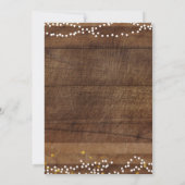 Invitation Pot de maçon en bois rustique d'invitation de fête (Dos)