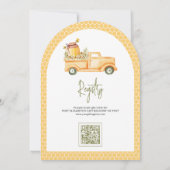 Invitation Pot de miel rustique doux comme peut l'être une ab (Dos)