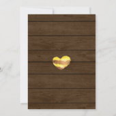 Invitation Pot de miel rustique et Baby shower d'abeilles (Dos)