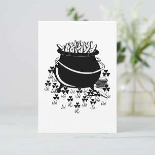 Invitation Pot D'Invitations D'Or