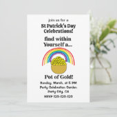 Invitation Pot D'or En Vous-Même Saint Patrick's Day (Debout devant)