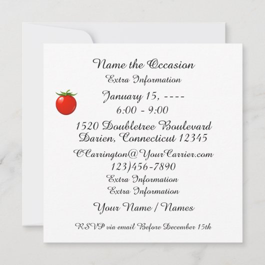 Invitation Pot Luck (Dos)