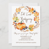 Invitation Pot Luck Thanksgiving dîner modèle (Devant)