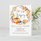 Invitation Pot Luck Thanksgiving dîner modèle (Debout devant)