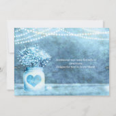 Invitation Pot Mason Cœur Bleu & Baby's Breath (Dos)