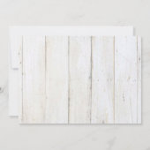 Invitation Pot Mason, Fleurs, Réponse RSVP en bois (Dos)