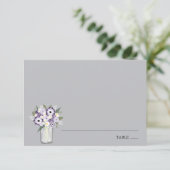 Invitation Pot Mason Jardin Violet | Carton d'escorte (Debout devant)