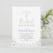 Invitation Pot Mason, Pailleté Argent & Fête de Mariage Viole (Debout devant)
