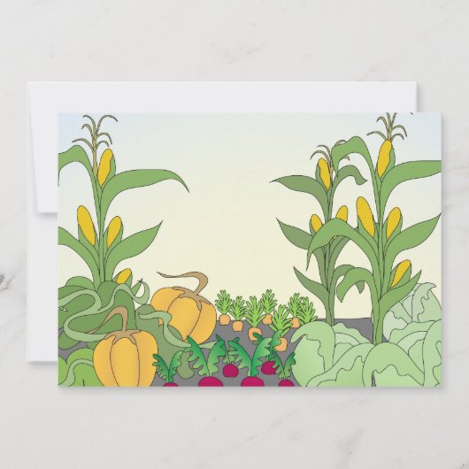 Invitation Potager (Dos)