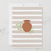 Invitation Poterie Artisanat Argile Pots Art Amusants Anniver (Dos)